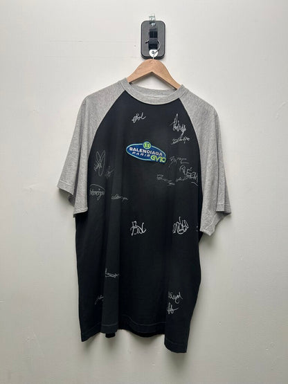 New Balenciaga Graffiti Grey Tee Size Medium