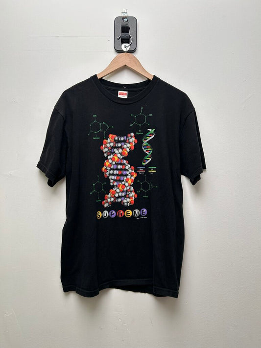 Preowned Supreme Black DNA Tee Sz.Large