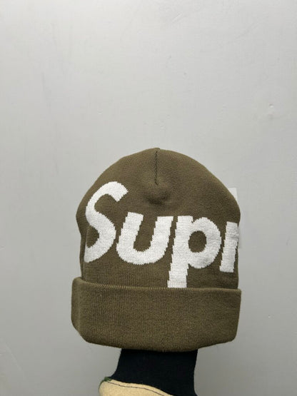 Preowned Supreme Big Logo Olive Beanie