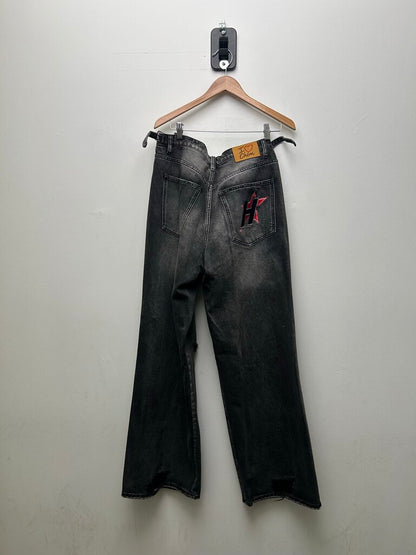 Preowned HMDD Rhinestone Grey Denim sz.L