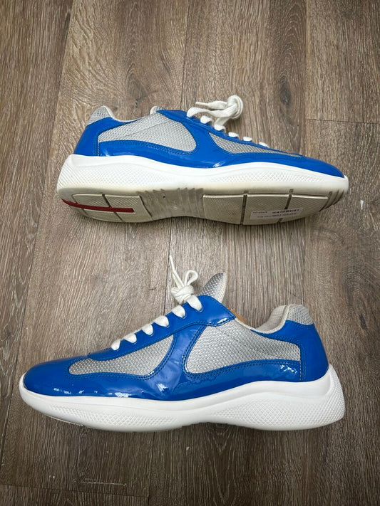 Preowned Prada Cups Blue Grey Size 7.5(9M)