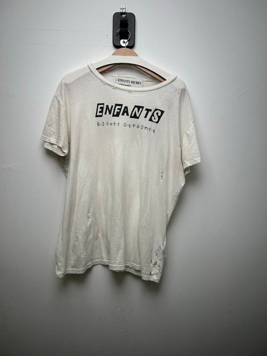 Preowned ERD Enfant Tee SKA White Distressed Tee sz.L