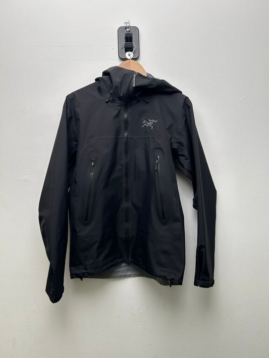 Preowned Arcteryx Black Shell Zip Jacket sz.S