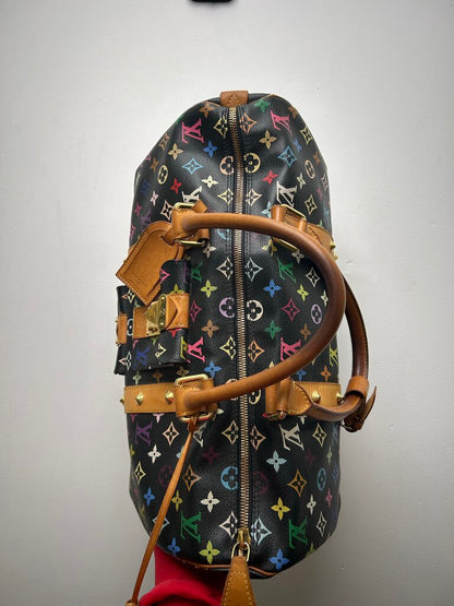 Louis Vuitton Murakami Multicolor Black Stud Keepall
