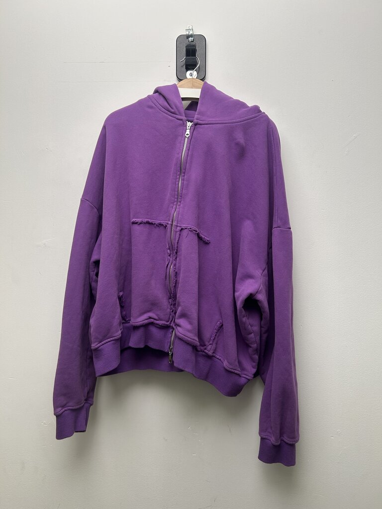 Preowned HMDD Purple Distressed Zip Size XXL