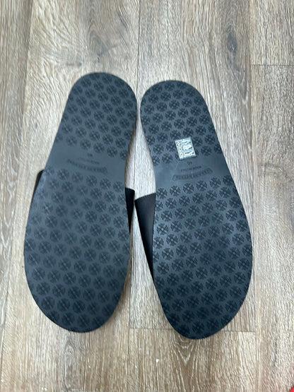 New Chrome Hearts Big Cross Leather Black Slides sz.46