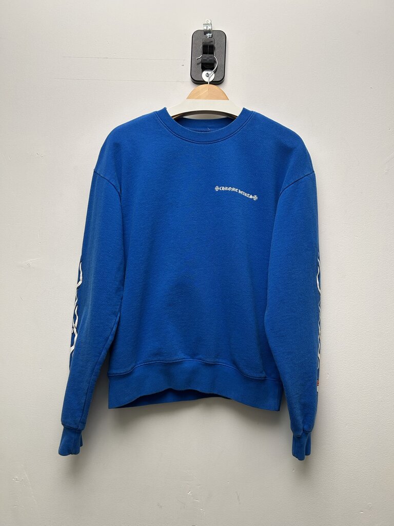 Preowned Chrome Hearts Matty Boy Blue Space Crewneck Sz.Small