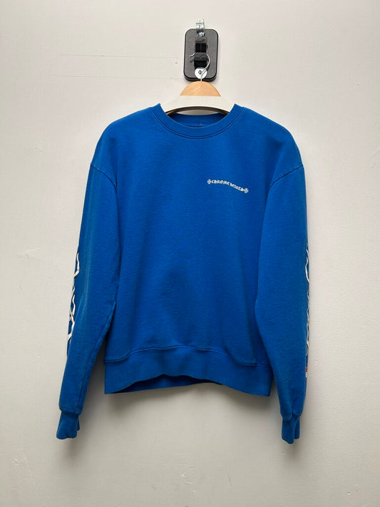 Preowned Chrome Hearts Matty Boy Blue Space Crewneck Sz.Small