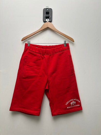 Preowned Chrome Hearts Red Cemetery Shorts Size XS