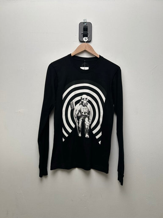 Preowned Chrome Hearts Black Foti Target Long Sleeve Size Small