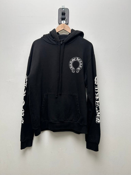 Preowned Chrome Hearts Black Scroll Hoodie Size Small