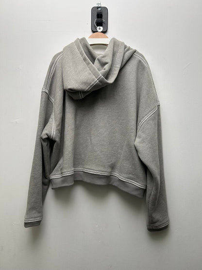New Gv Gallery Grey Orange Spellout Logo Hoodie Sz.XL