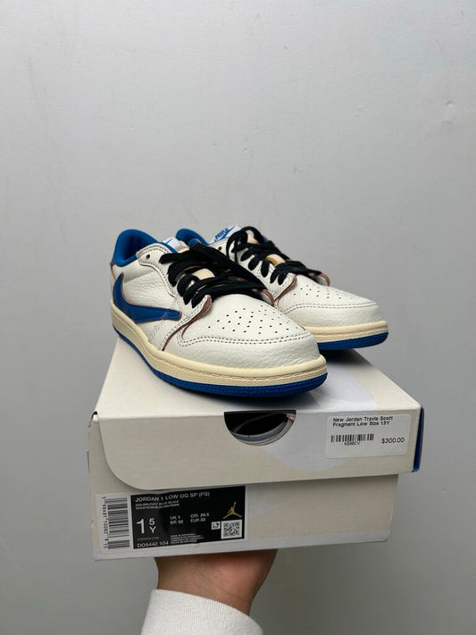 New Jordan Travis Scott Fragment Low Size 1.5Y