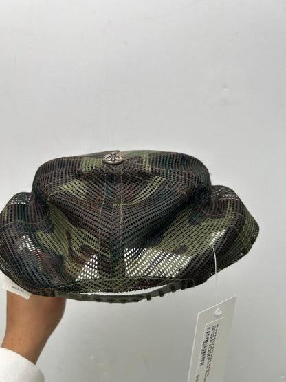 Preowned Chrome Hearts Camo CH Hollywood Trucker (STRAP FLAW)