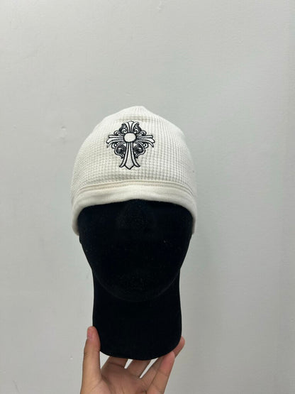 Preowned Chrome Hearts White Cross Thermal Beanie