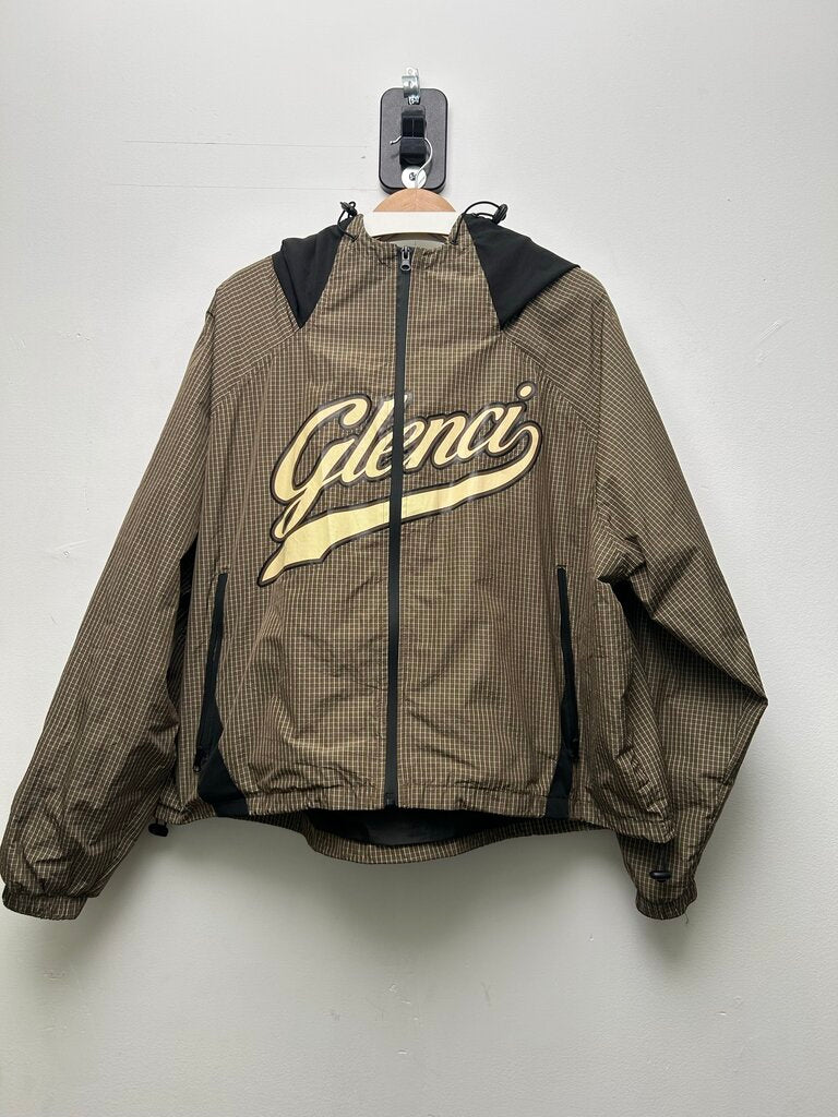 Preowned Gv Gallery Glenci Brown Nylon Jacket Sz.Medium