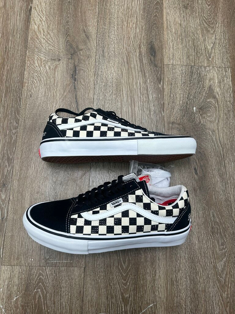 New Vans Supreme Swarovski Black Cream Checkerboard sz.9