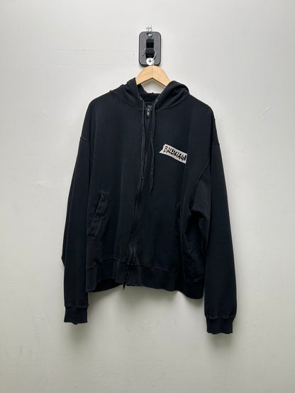 Prreowned Balenciaga Black Masking Tape Zip Size Medium