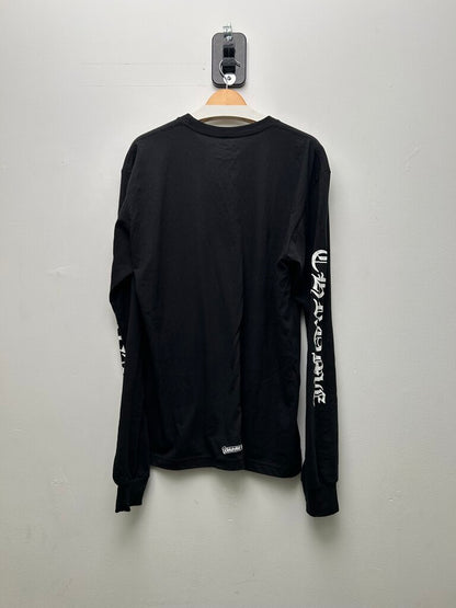 New Chrome Hearts Black White Neck Logo Arm Long Sleeve Sz.XL