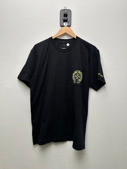New Chrome Hearts Black Neon Scroll Tee Sz.Large