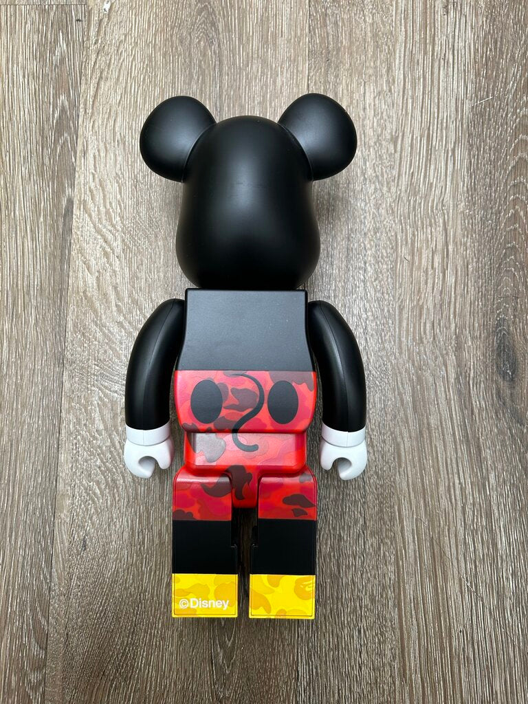 Bape Mickey Mouse Bearbrick 400% (Missing 100%)