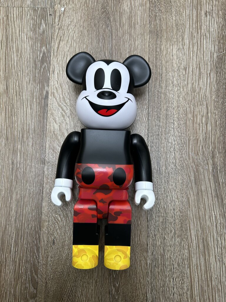 Bape Mickey Mouse Bearbrick 400% (Missing 100%)