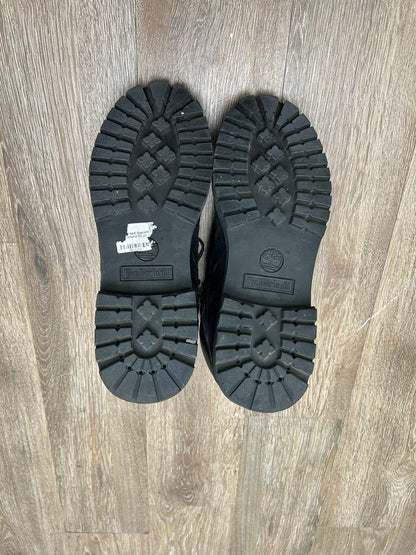 Preowned Supreme Black Timberland Size 9.5