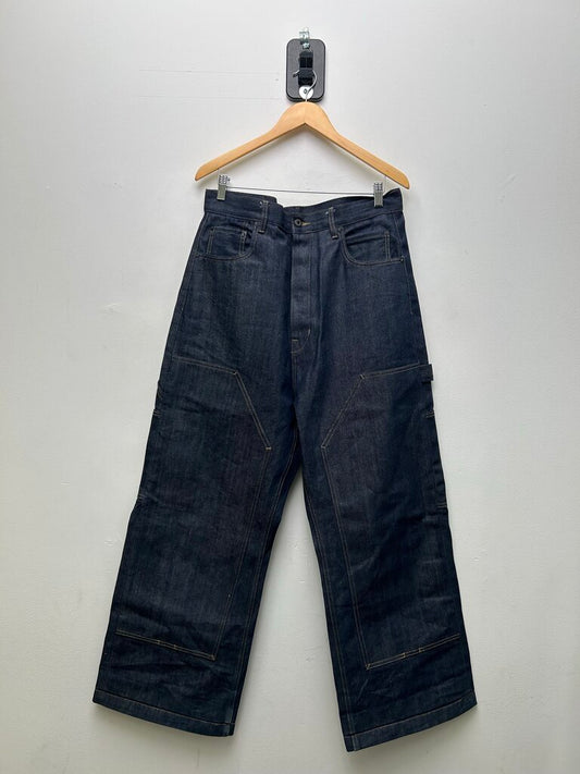 Preowned Rick Owens Raw Denim Double Knee Size 34