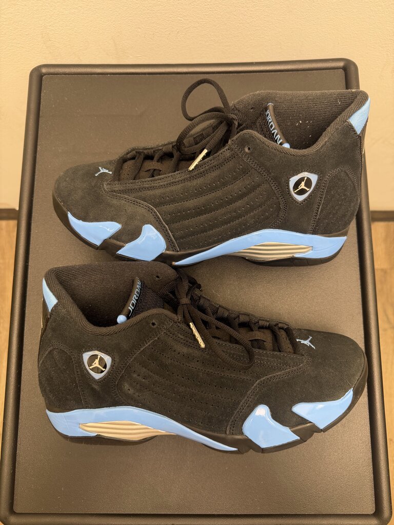 Preowned Jordan 14 Powder Blue Size 10
