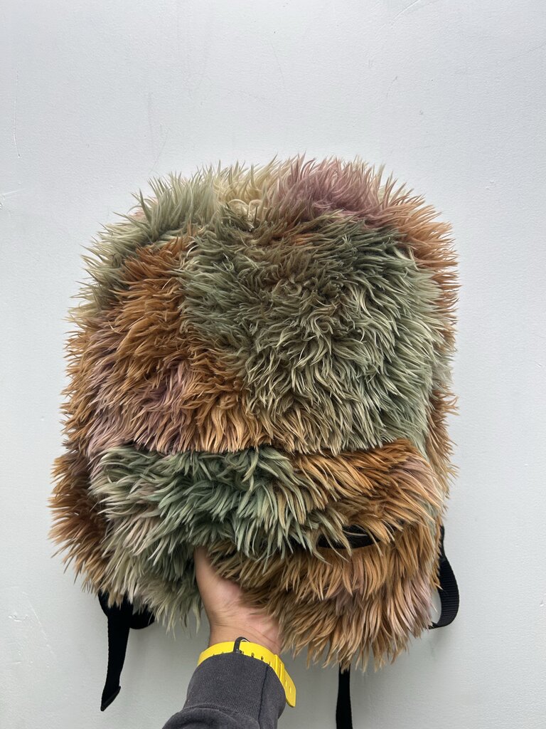 Preowned MM6 Multicolor Fur Bag