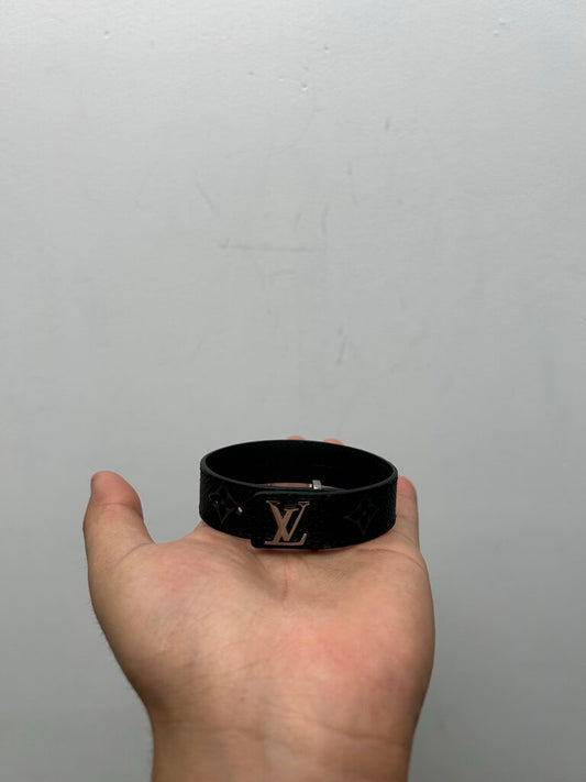 Preowned Louis Vuitton Monogram Black Bracelet
