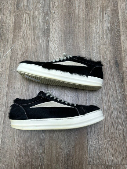 Preowned Rick Owen Mohair Black Vans Sz 44 NO BOX