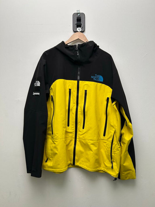 Preowned Supreme TNF Yellow Black Blue North Face Jacket Sz.XXL