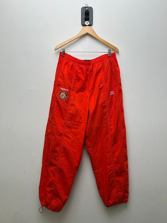 Preowned Supreme Orange Umbro Pants Size XL