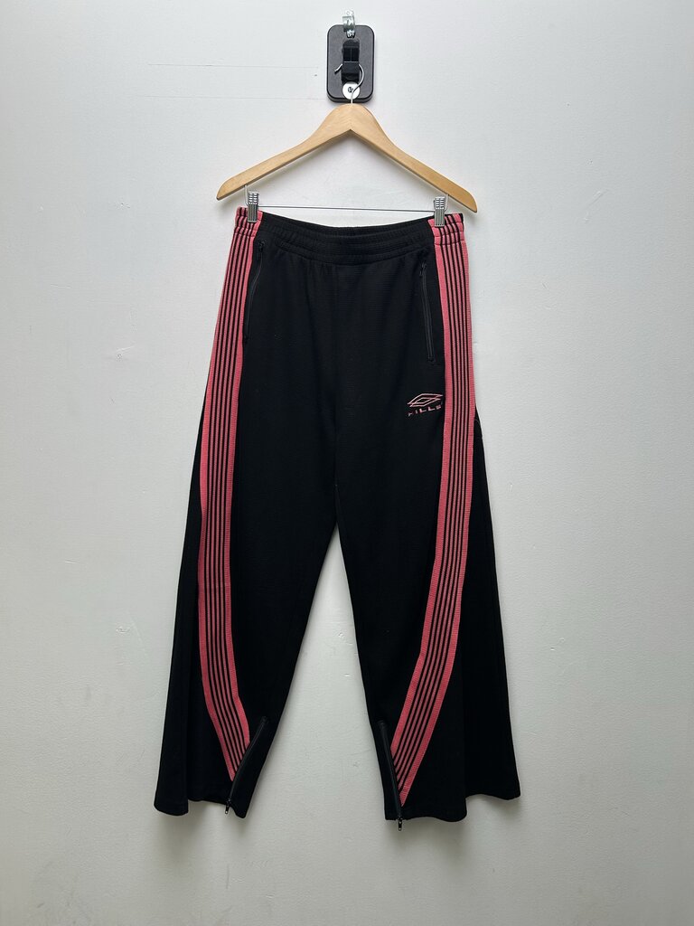 Preowned Gv gallery Black Pin Stripe Sweatpants Size XL