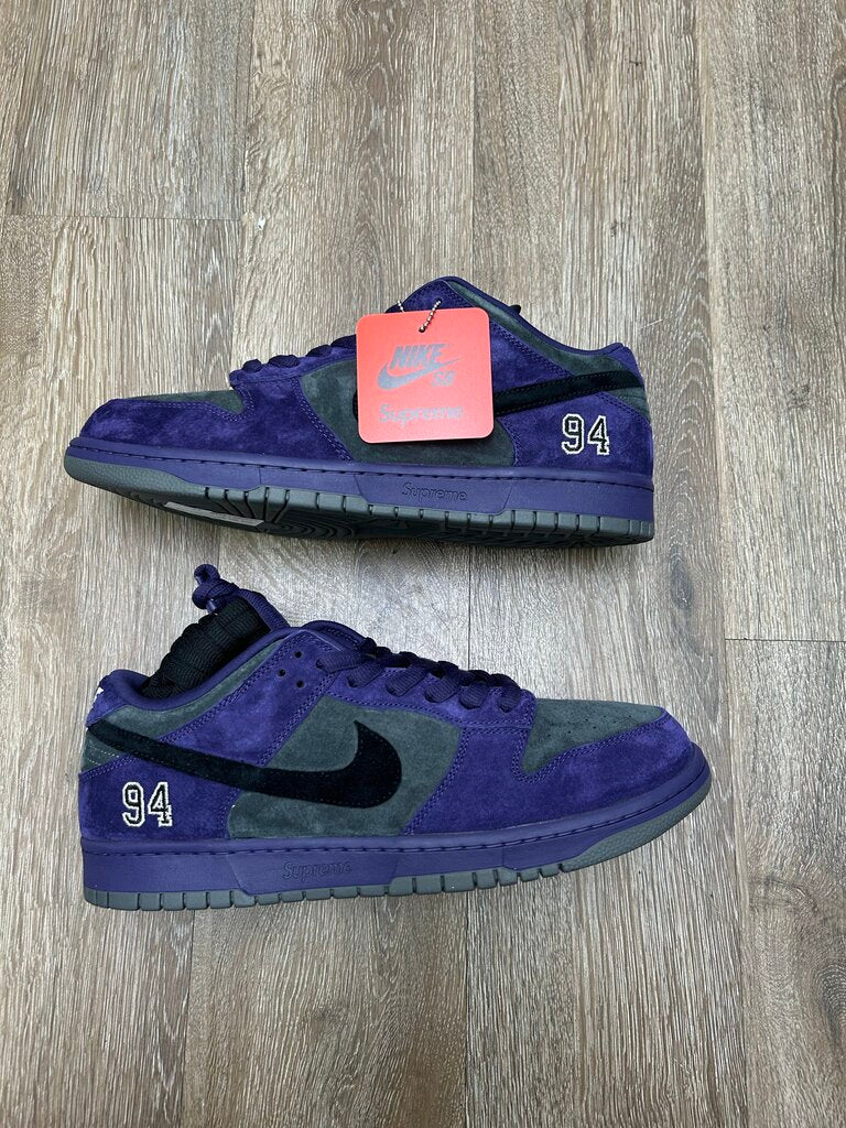 New Nike Supreme SB Purple Dunk Size 13