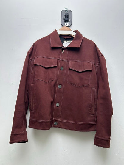 Preowned Acne Studios Maroon Jacket Size Large