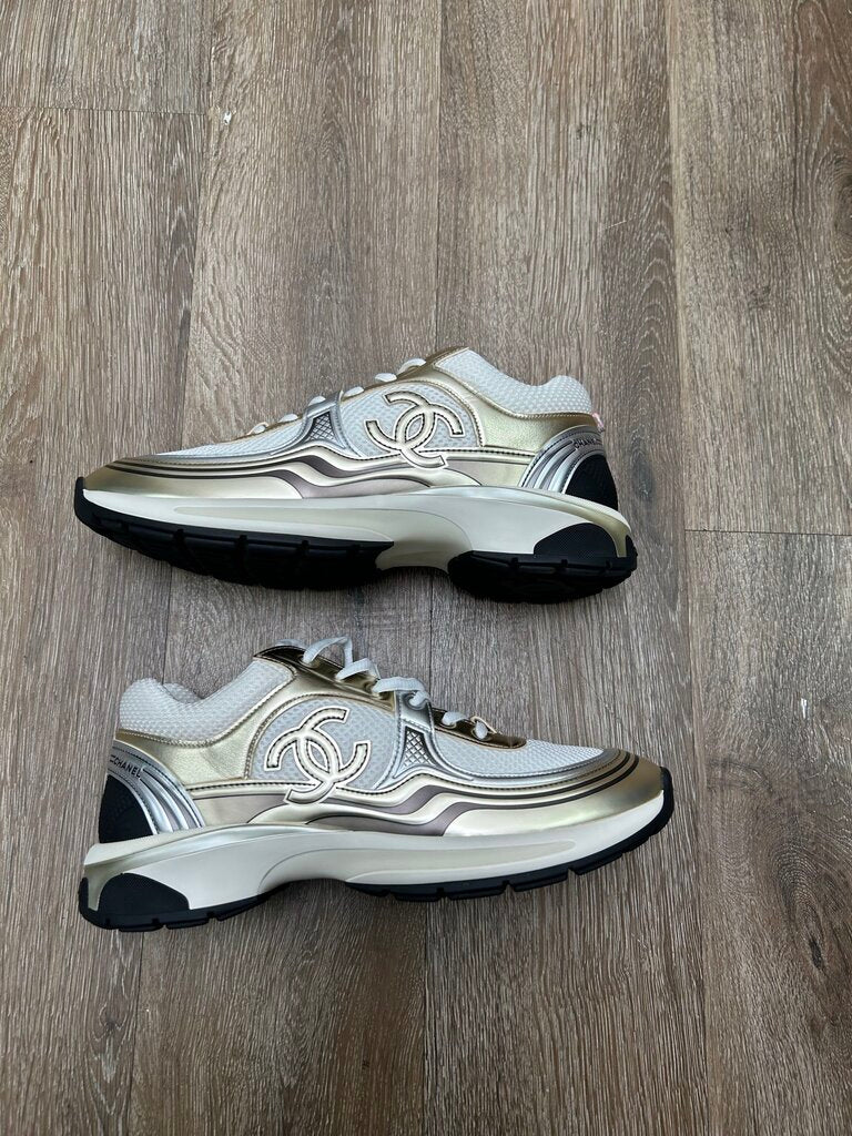 New Chanel Runner Gold Silver Size 42