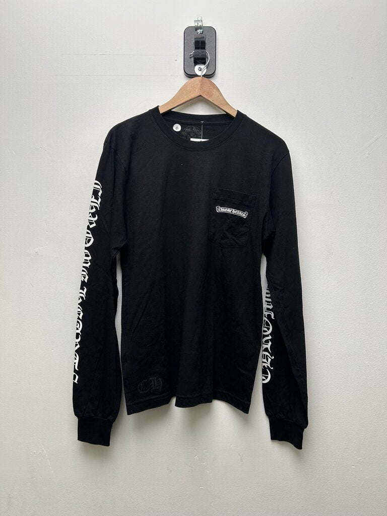 New Chrome Hearts Black Scroll Long Sleeve Size Medium