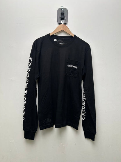 New Chrome Hearts Black Scroll Long Sleeve Size Medium
