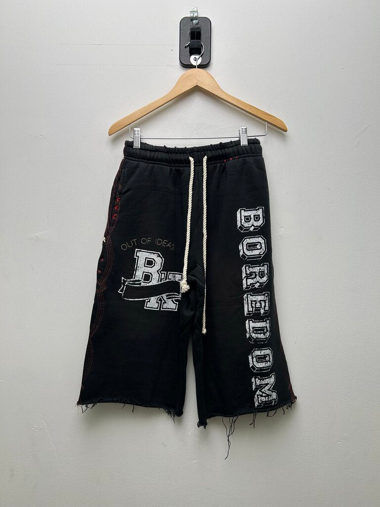 New Boredom Kills Black Collegiate Shorts Size Small