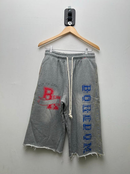 New Boredom Kills Grey Collegiate Shorts Size Small