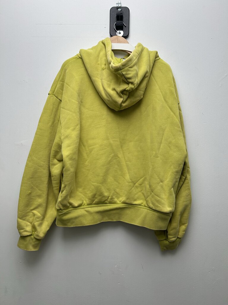 New Faciane Pin Green Distressed Porn Hoodie sz.XL