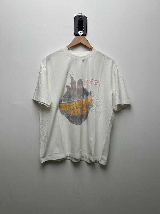 New Boredom Kills White Comedy Tee Size XXL