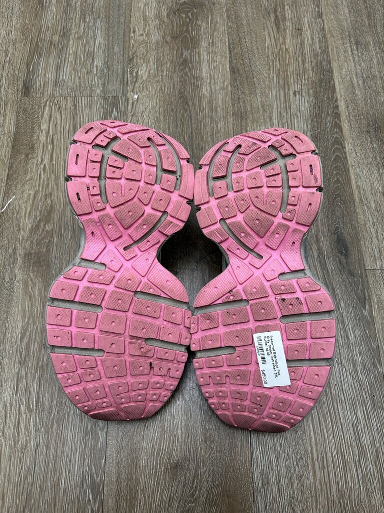Preowned Balenciaga Pink Grey Cream Distressed 3XL Runner sz.39