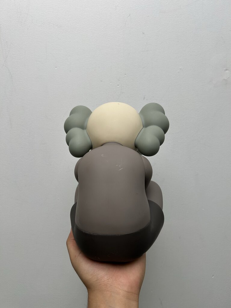 Preowned KAWS Brown Separated Sitting Cover Eyes FIgure (NO BOX)