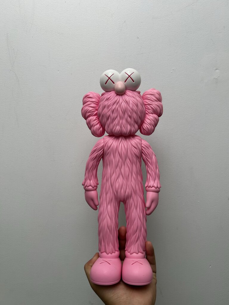 Preowned KAWS BFF Pink Open Edition Standing Figure (NO BOX)