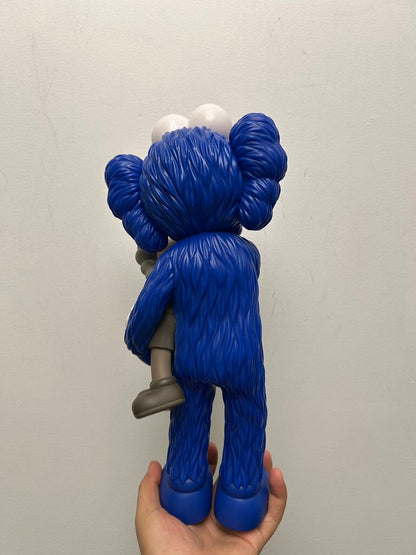 Preowned KAWS Take Blue Carrying Brown Figure ( NO BOX)