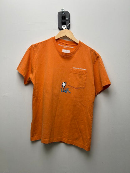 Preowned Chrome Hearts Matty Link Orange Tee Size Medium