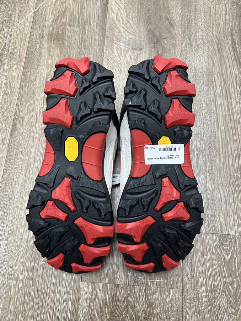 New Sicko Hiking Shoe White Red size 8